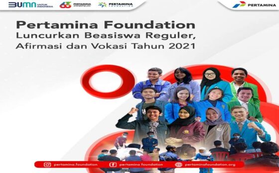 Pertamina Foundation melalui program PFprestasi kembali membuka kembali program Beasiswa Pertamina Sobat Bumi 2021. (khusus)
