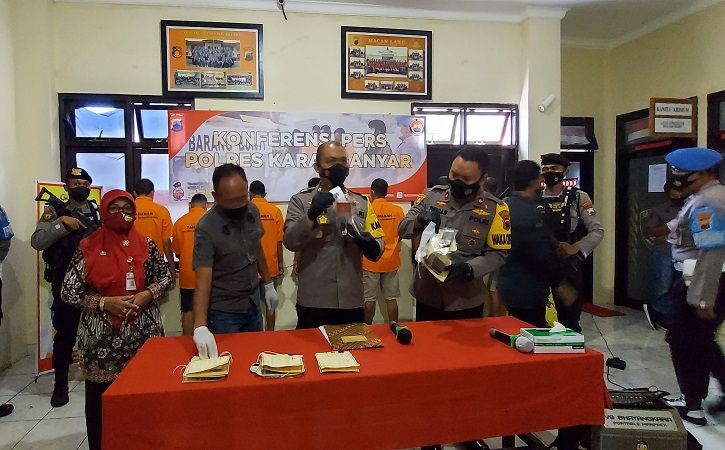 3 Pekan, Polres Karanganyar Tangkap 7 Tersangka Kasus Narkoba