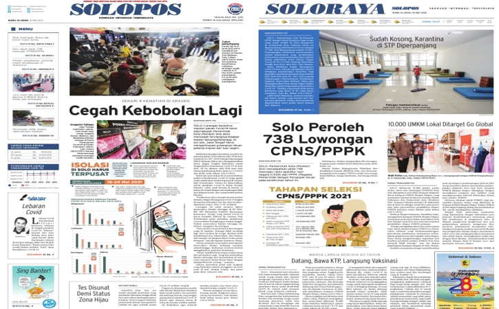 Solopos Hari Ini Cegah Kebobolan Lagi Solopos Hari Ini Cegah Kebobolan Lagi