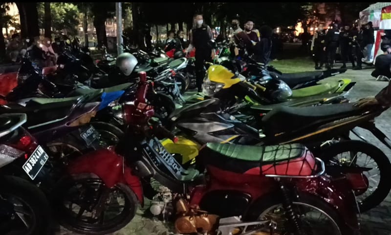Malam Takbiran di Solo, Puluhan Sepeda Motor Knalpot Brong Disita Polisi