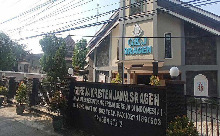 Bertetangga dengan Masjid Raya, Ibadah di GKJ Sragen Ditunda 2 Jam