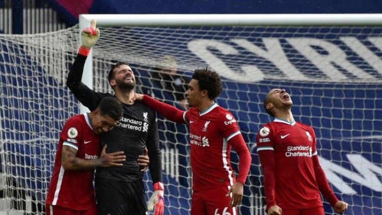 West Brom 1-2 Liverpool: Kiper Alisson Cetak Gol, The Reds Menang Dramatis