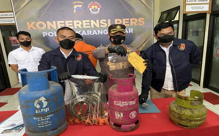 Jual Gas Elpiji Oplosan, Warga Jebres Solo Diciduk Polisi di Karanganyar