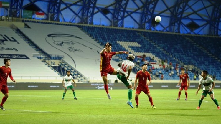 Indonesia takluk 0-4 dari Vietnam dalam kualifikasi Piala Dunia 2022 zona Asia, Selasa (8/6) dini hari WIB. (dok/PSSI)