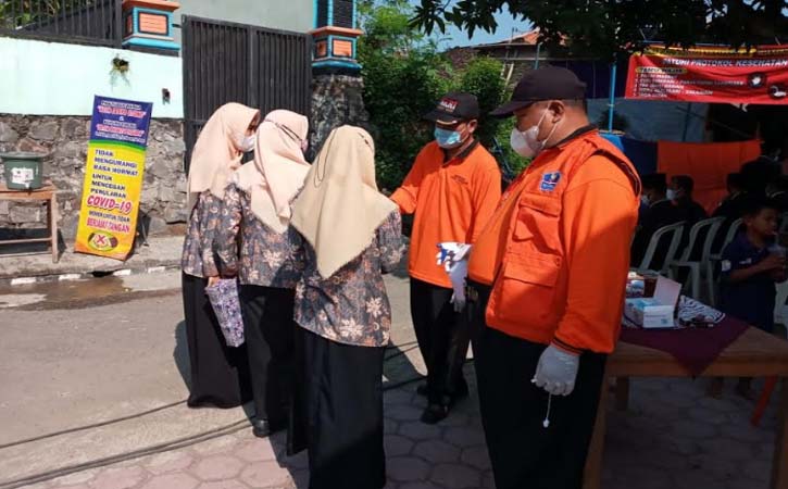 Hajatan di Krikilan Sragen Dipantau Satgas Jogo Tonggo Biar Taat Prokes