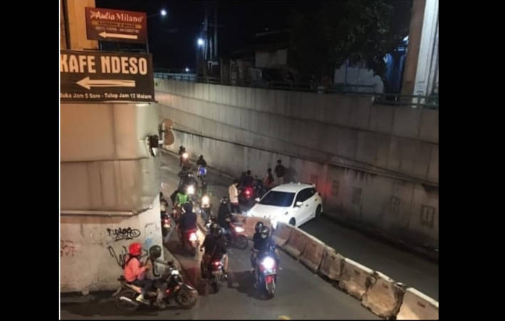 Underpass Makamhaji Sukoharjo Rawan Kecelakaan, Banyak Pengemudi Tak Melihat Beton Pembatas Jalan