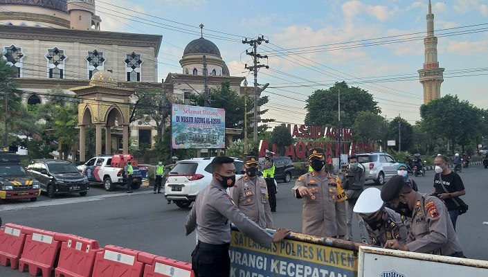 Pengumuman! Jalan Protokol di Klaten Ditutup Lebih Awal Cegah Covid-19