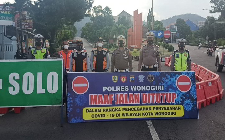 Tambah Lagi, Ini Ruas Jalan di Wonogiri yang Ditutup Selama PPKM Darurat - Vimarsana News