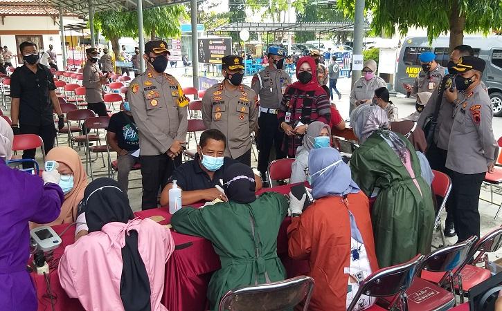 Serbuan Vaksinasi Covid-19 di Polres Klaten Sasar 3.300 Warga