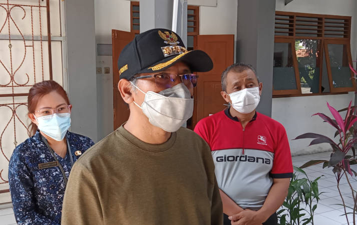 Bupati Boyolali, M. Said Hidayat, saat ditemui di Boyolali, Jumat (23/7/2021). (Solopos/Bayu Jatmiko)