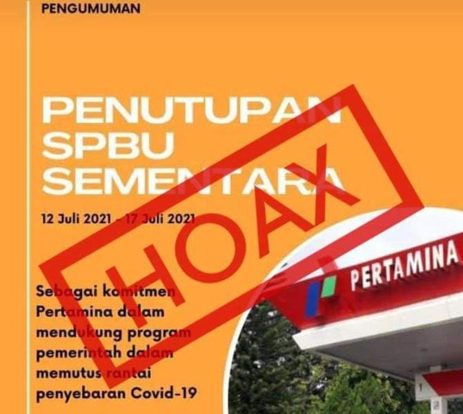 SPBU Tutup Sementara Selama Sepekan? Pertamina: Hoaks! - Vimarsana News
