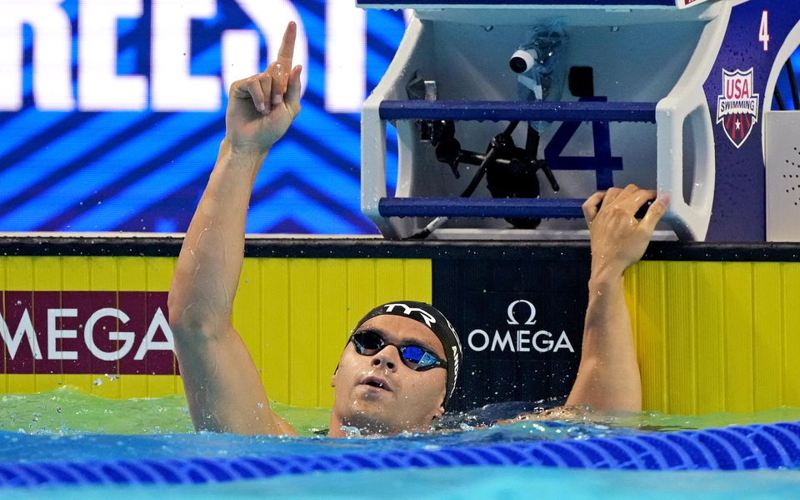 Atlet renang asal AS, Michael Andrew, menolak divaksin karena takut performanya menurun. (Reuters)