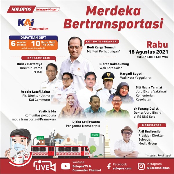 Bertabur Hadiah di Talkshow Merdeka Bertransportasi Besok