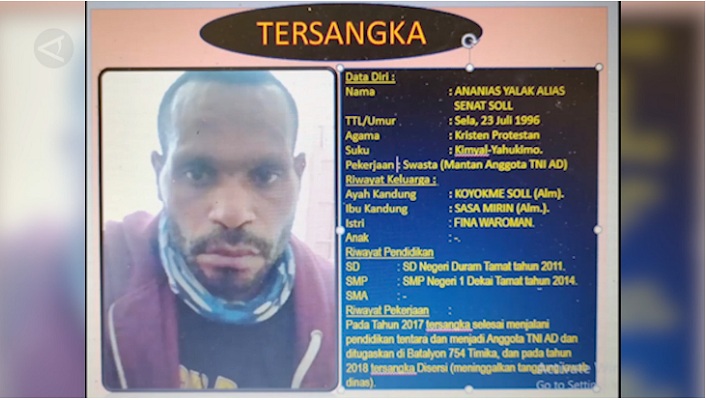 Pimpinan KKB Senat Soll meninggal di RS Bhayangkara Jayapura