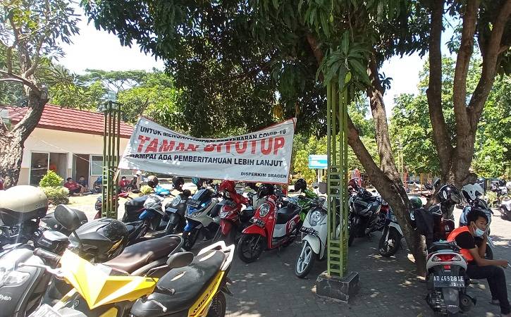 Belum Resmi Dibuka, Pengunjung Sudah Ramaikan Taman Kridoanggo Sragen
