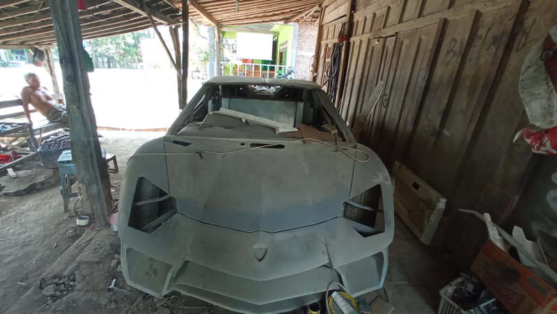 Pria Sragen Restorasi Sedan Jadi Lamborghini KW, Ini Penampakannya
