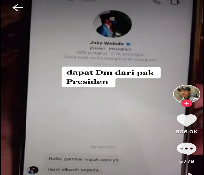 Dapat DM dari Akun Presiden, Pria Ini Melukis Wajah Jokowi Pakai Teknik Unik