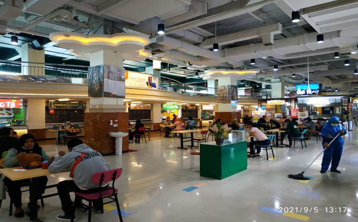 Food and beverage Solo Grand Mall mulai buka kembali seusai status PPKM Solo turun menjadi Level 3. (Istimewa)