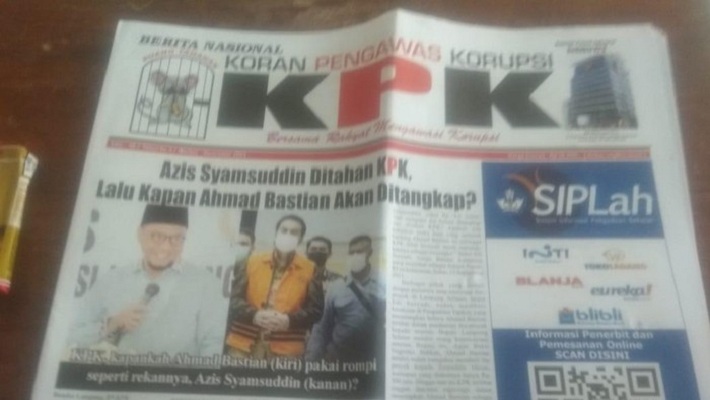Ini Peringatan KPK Untuk Koran Berlogo Mirip Lembaganya