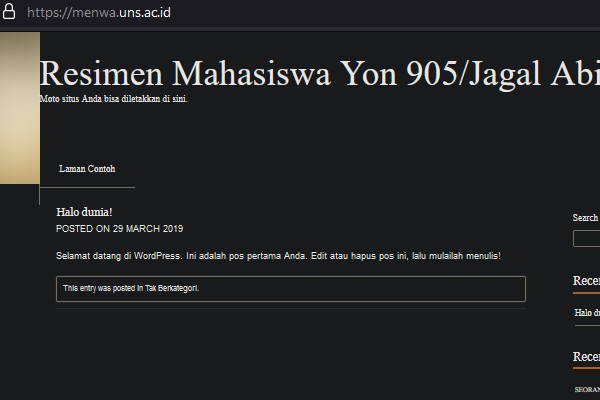 Menwa UNS Solo Bernama Jagal Abilawa, Artinya Sosok yang Kuat?
