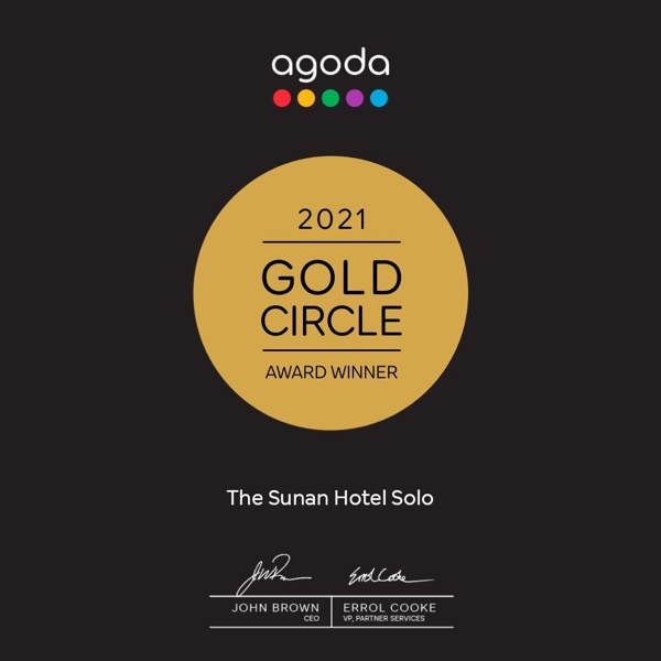 The Sunan Hotel Solo Sabet Gold Circle Award 2021 dari Agoda.com