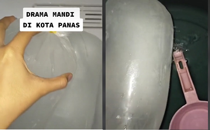 Tak Kuat Cuaca Esktrem, Perempuan di Bekasi Mandi dengan Air Es