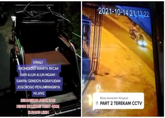 Waduh Seram! Penumpang Becak Mendadak Hilang Misterius