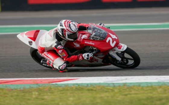 Pebalap PT Astra Honda Motor (AHM) berhasil menyuguhkan perjuangan yang kompetitif dan mendominasi posisi 10 besar pada balapan ketiga putaran ATC terakhir di Pertamina Mandalika International Street Circuit, Minggu (21/11/2021). (Istimewa)