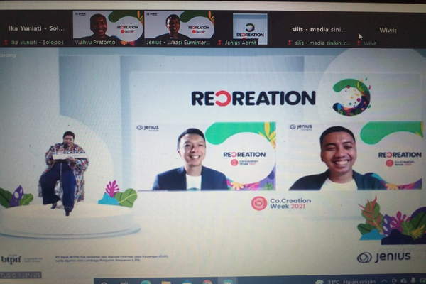 Tangkapan layar jumpa pers virtual bersama manajemen Jenius-BTPN, Kamis (25/11/2021) (Istimewa)