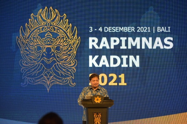 Menko Airlangga Dorong Kadin Manfaatkan Presidensi G20 Indonesia