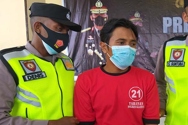 Polisi Rilis Pelaku Begal Payudara di Klaten, Ini Foto-Fotonya