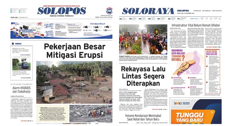 Solopos Hari Ini: Pekerjaan Besar Mitigasi Erupsi