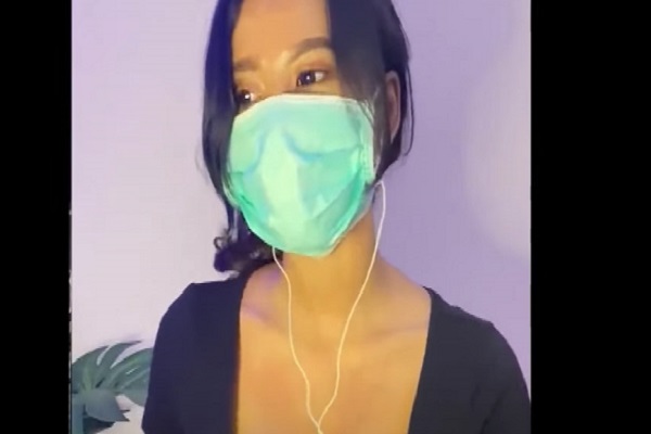 Sosok perempuan yang mengaku sebagai pemilik akun siskaeee di media sosial Twitter. (Youtube)