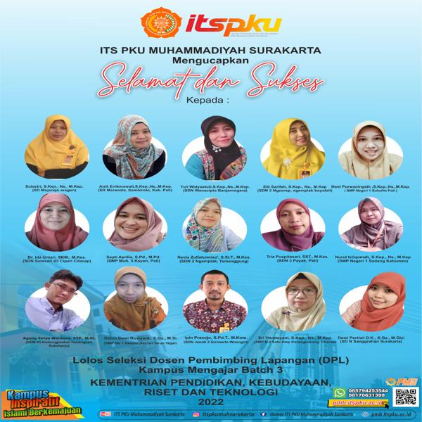 Keren, 15 Dosen ITS PKU Muhammadiyah Lolos Program DPL Kampus Mengajar