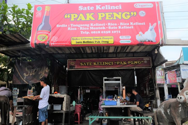 sate kelinci pak peng sragen