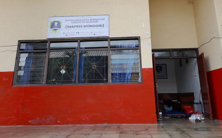 Kantor Sekretariat Imapres Wonogiri yang mulai dapat dipakai 6 Maret 2022 di kompleks Gor Giri Mandala, Kabupaten Wonogiri. Foto diambil Minggu (13/3/2022). (Solopos/Luthfi Shobri Marzuqi)