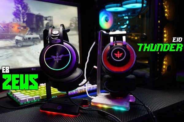 NYK Nemesis merilis dua headset gaming baru yakni THUNDER HS-E10 dan ZEUS HS-E8. (Antara/HO)
