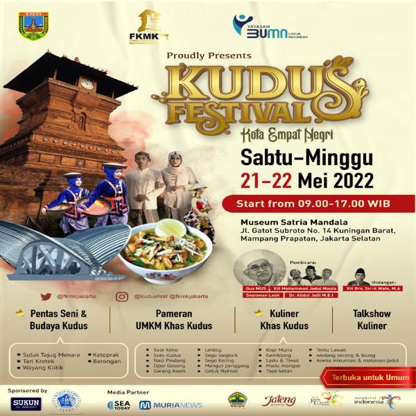 FKMK Gelar Kudus Festival di Jakarta, Belasan Makanan Khas Diboyong
