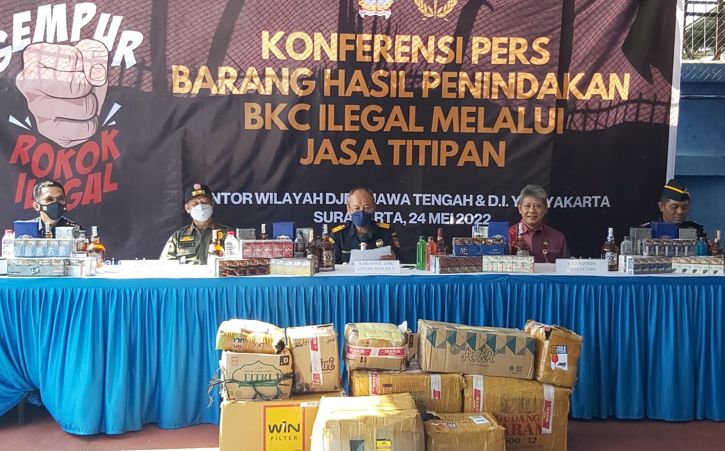 2,4 Juta Rokok Ilegal Disita Bea Cukai Jateng DIY