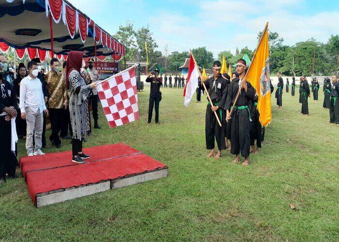 1.000 Pendekar PSHT Sukoharjo Ikuti Long March Tempuh Jarak Segini