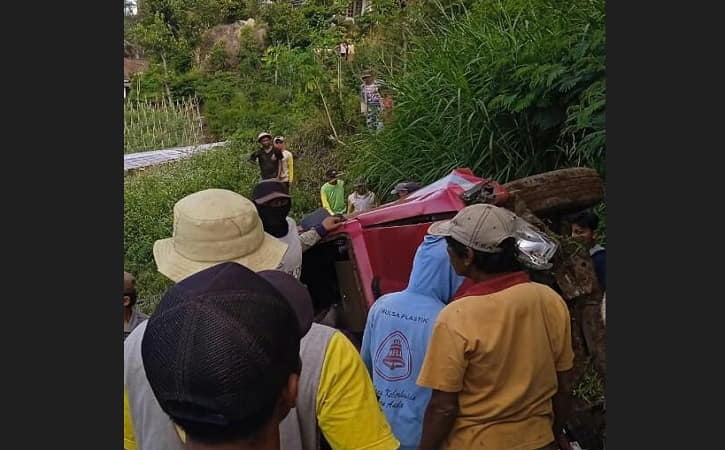 Mobil Meluncur ke Jurang di Boyolali Sempat Terbang dan Tabrak Pohon