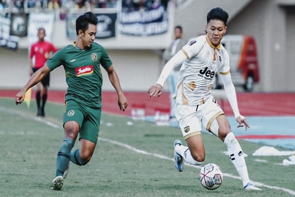 PSS Sleman vs Dewa United pada babak pertama di Stadion Manahan Solo 0-0 di Grup A Piala Presiden 2022, Senin (27/6/2022).(Twitter/dewaunitedfc_)