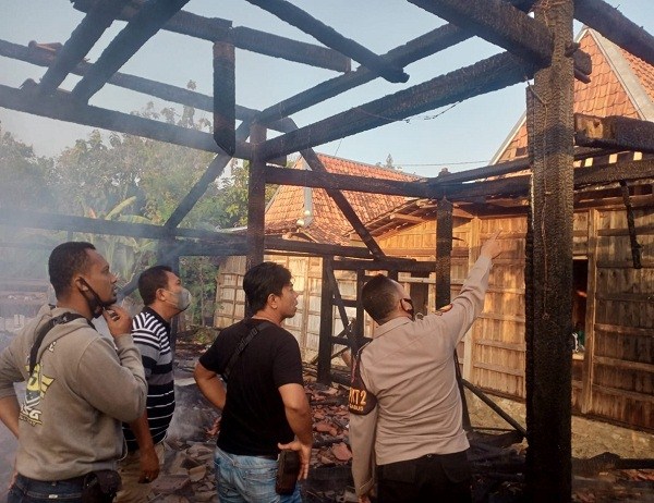 Lagi, Konsleting Sebabkan Rumah Warga Grobogan Ludes Terbakar