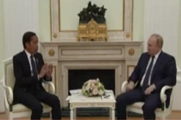 Presiden Jokowi bertemu Presiden Putin di Moskow, Rusia, Kamis (30/6/2022) waktu setempat. (Istimewa)