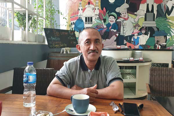 Ketua DPP Perkumpulan Hotel dan Media Indonesia (PHMI), Pramuhito, saat ditemui awak media di Hotel Dafam, Kota Semarang, Selasa (16/8/2022). (Solopos.com-Ponco Wiyono)