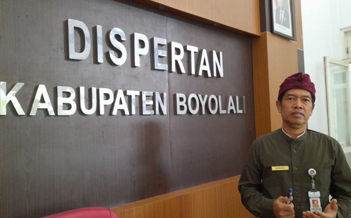 Kepala Dinas Pertanian (Dispertan) Boyolali, Bambang Jiyanto, saat berada di kantornya, Kamis (22/9/2022). (Solopos.com/Ni’matul Faizah).