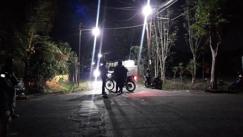 Situasi di Asrama Brimob di Telukan, Grogol, Sukoharjo, tempat ledakan terdengar pada Minggu (25/9/2022) petang. (Solopos/Tiara Surya Madani)