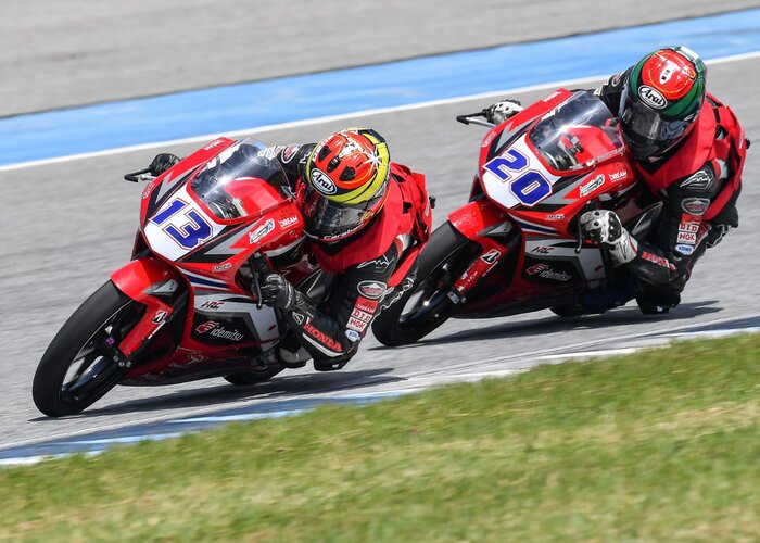 Bikin Bangga, Pembalap AHRT Harumkan Indonesia di Thailand Talent Cup