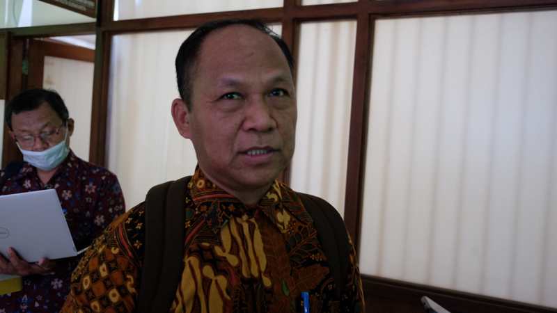 Sekretaris Rektor Biro Rektorat UMS sekaligus Koordinator Media dan Humas Muktamar, Anam Sutopo. (Solopos/Wahyu Prakoso)