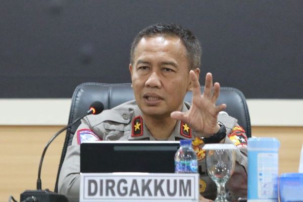 Direktur Penegak Hukum (Dirgakkum) Korps Lalu Lintas (Korlantas) Polri Brigjen Pol Aan Suhanan. ANTARA/HO-Korlantas Polri